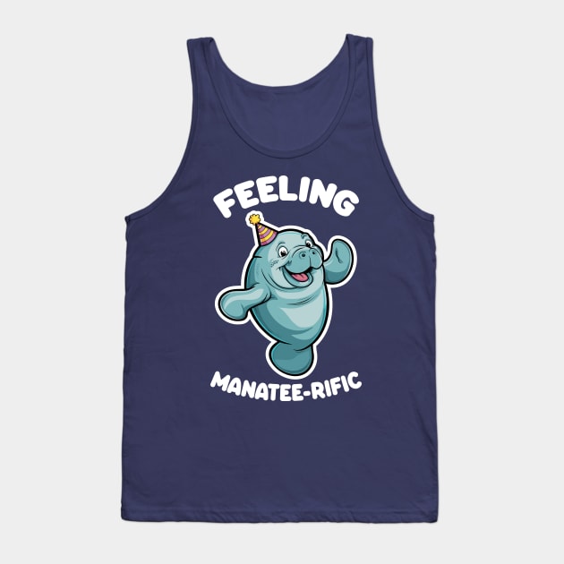 Feeling manatee-rific - Manatee Tank Top by Dazed Pig